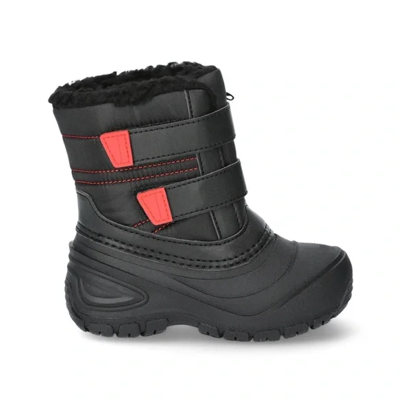 Black and Red Winter Boots - Picture 1 of 8
